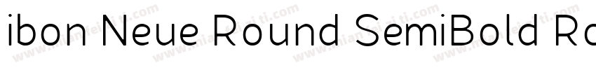 ibon Neue Round SemiBold Round字体转换